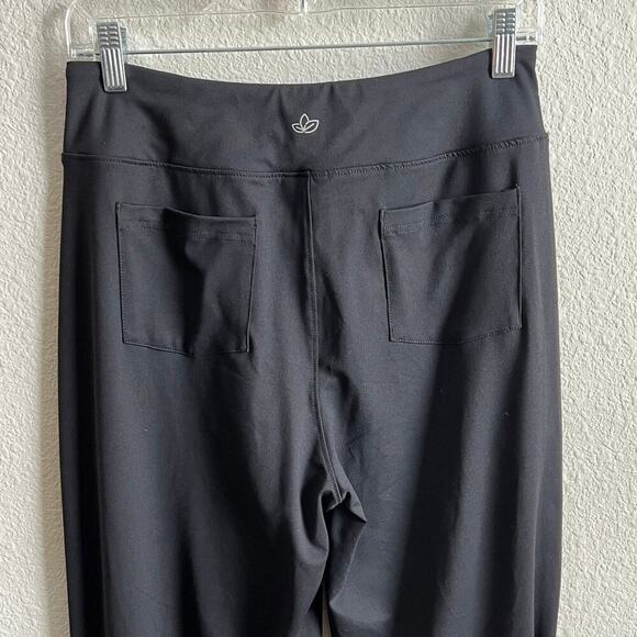 New Yogipace Black Straight Leg Legging Pants Women's M Long High Rise Pockets - Picture 4 of 5